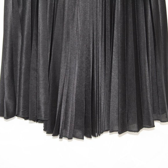 AS U WISH SEQUIN PLEATED MINI DRESS SZ M JRS BLACK GOLD BELT PARTY COCKTAIL PROM - Picture 6 of 14